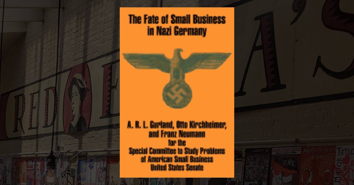 The Fate of Small Business in Nazi Germany